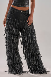CRAZY FOR YOU FRINGE DENIM