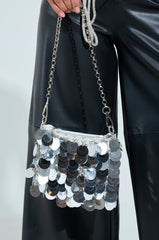 DANCING THE NIGHT AWAY SEQUIN PURSE