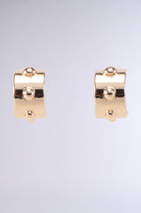 CHUNKY GOLD HOOP EARRING