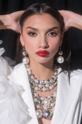 A PEARL VISION STATEMENT NECKLACE