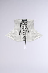 DELILA PINSTRIPE LACEUP BELT