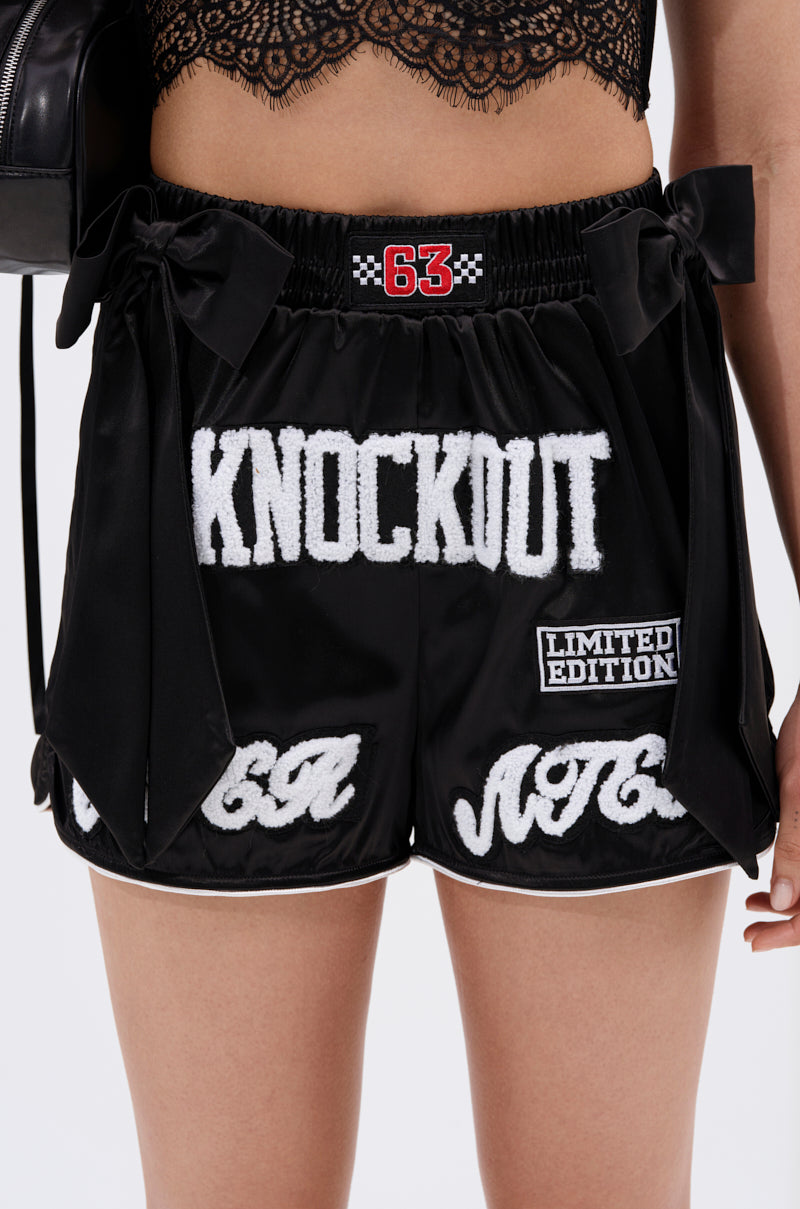 LETS FIGHT SATIN SHORT