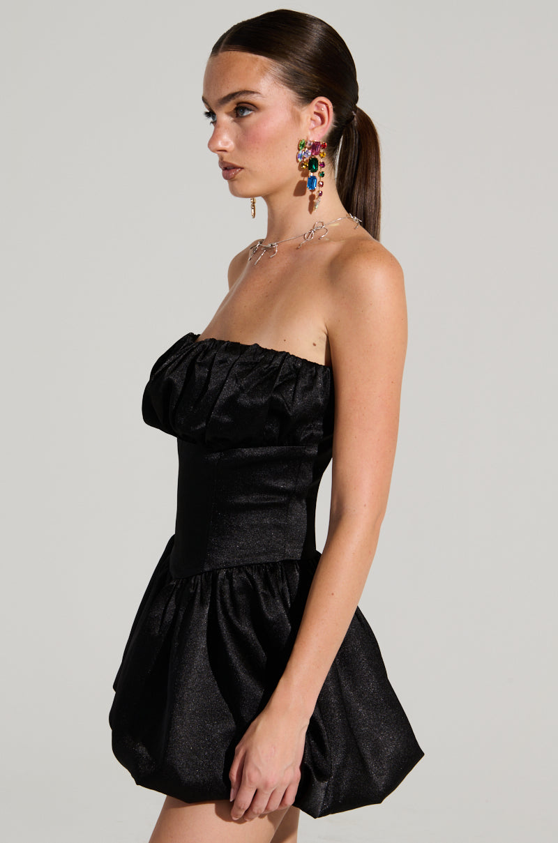 IM JUST A GIRL SATIN MINI DRESS