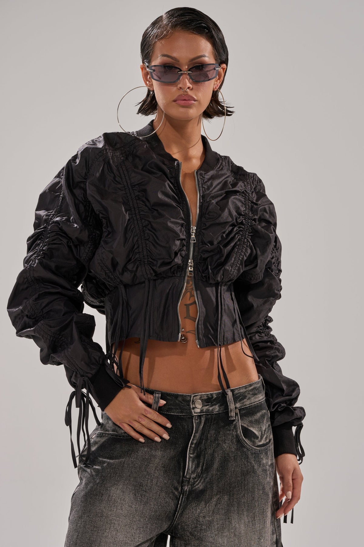 ARIANA SCRUNCH BOMBER