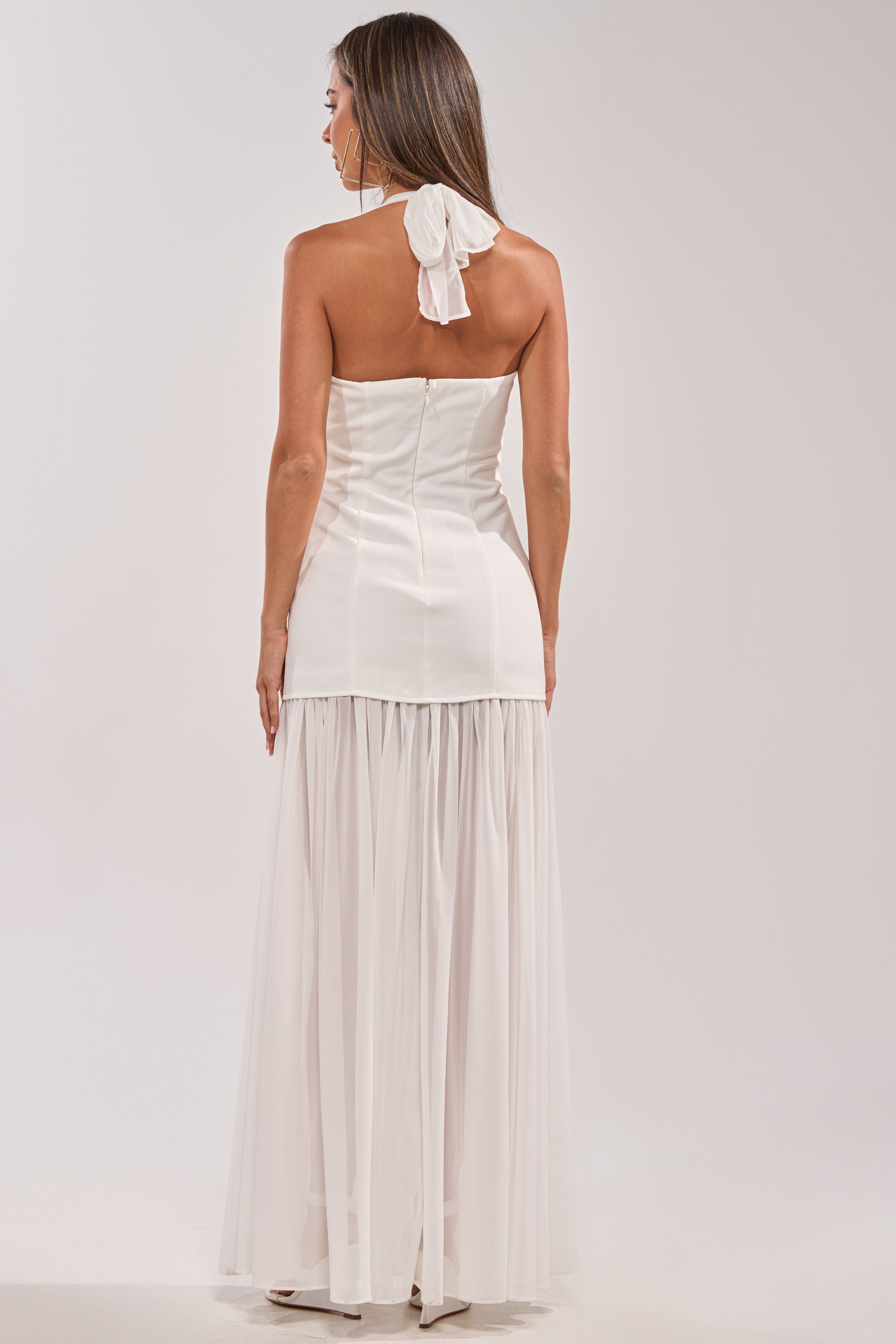 ANGEL ENERGY MAXI DRESS IN WHITE