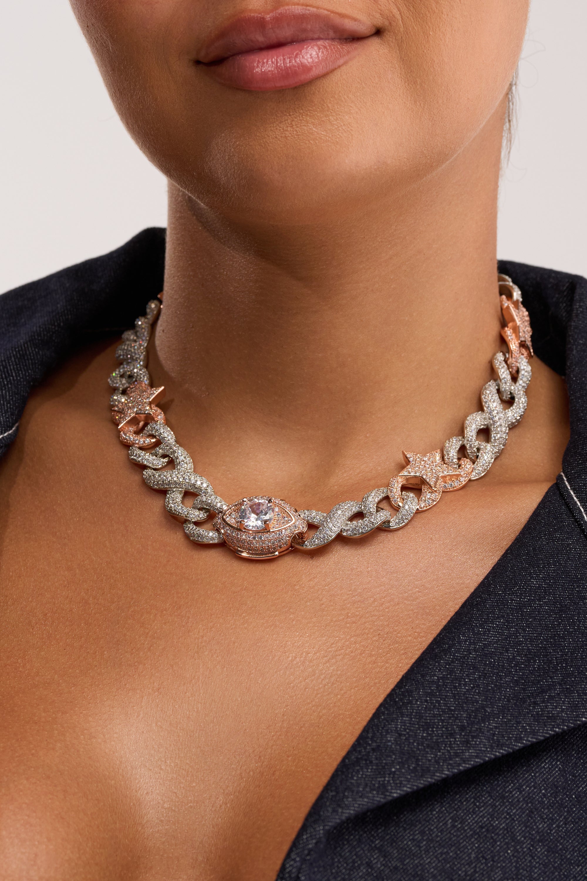 BITE ME ICED CZ CHAIN