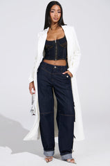 COCOA BUTTER TRENCH IN WHITE