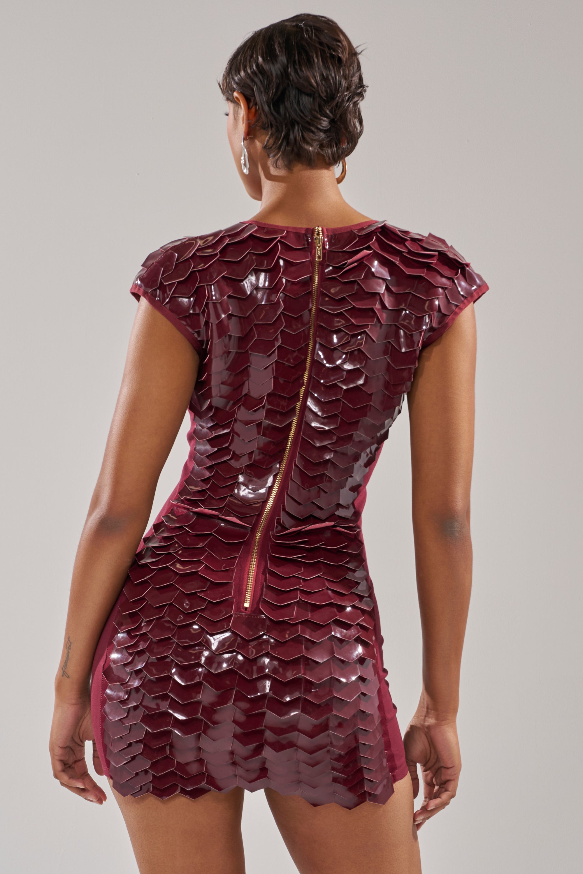 CRAZY IN LOVE SCALE MINI DRESS