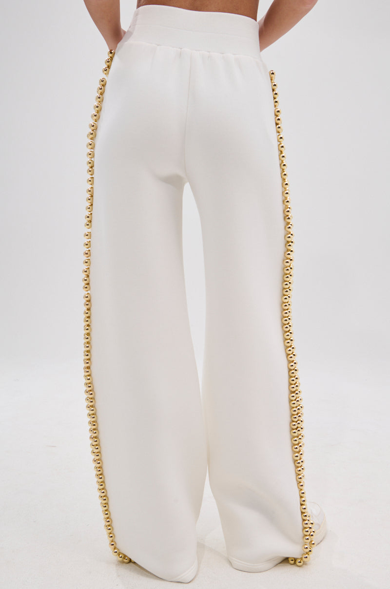 BALLS TO THE WALL JOGGER IN WHITE