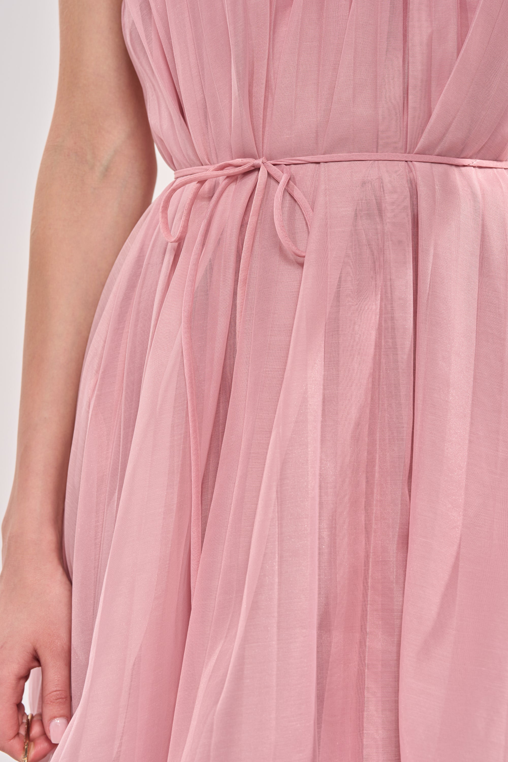 BREEZY GIRL TIERED MAXI DRESS IN BLUSH