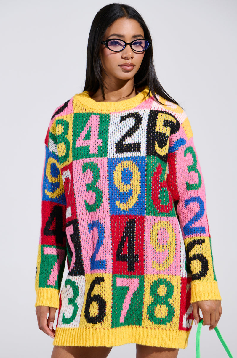 QUICK ONE TWO THREE SWEATER DRESS