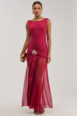 CHAMPAGNE TOAST MAXI DRESS