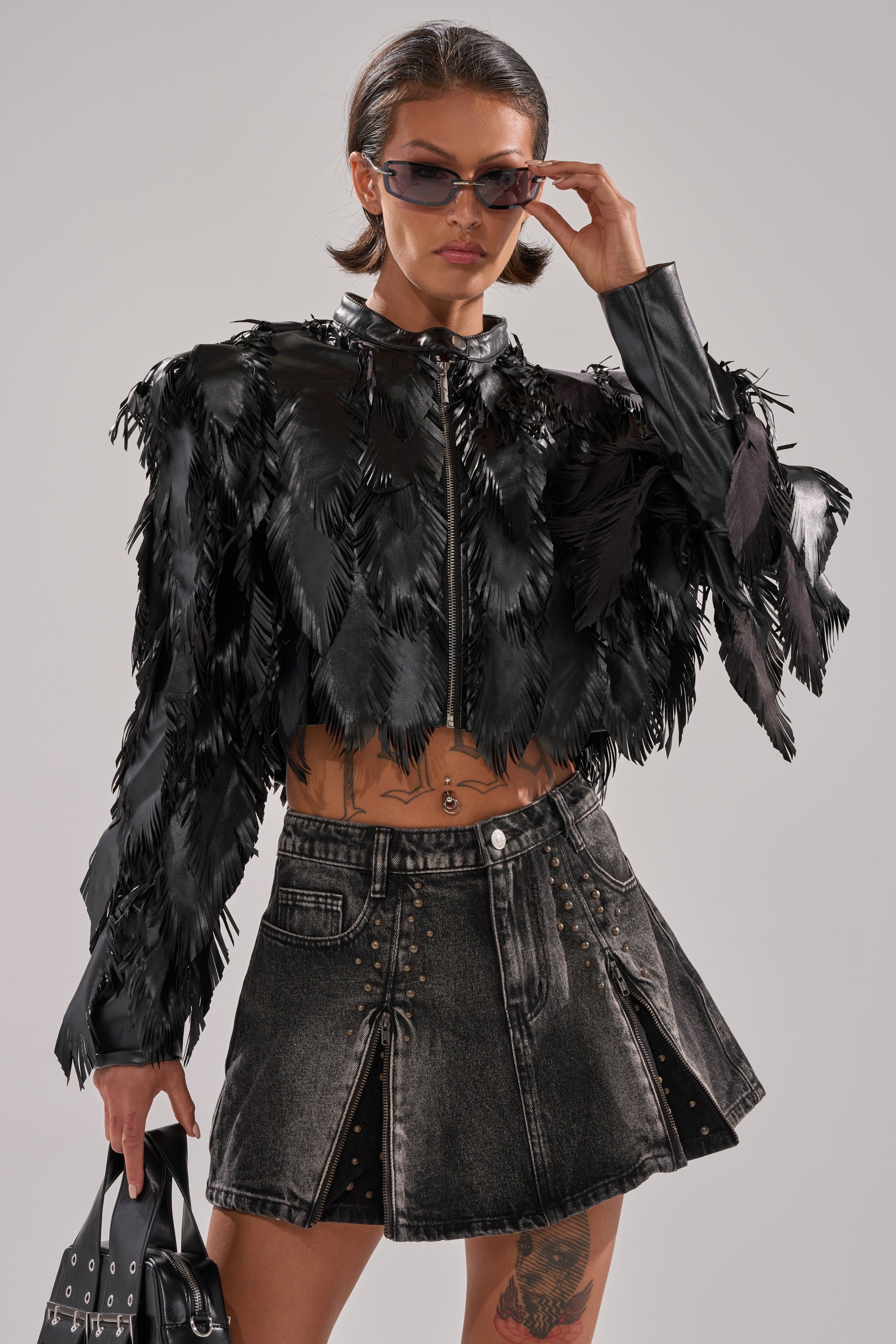 AVANT GARDE LASER CUT BOMBER
