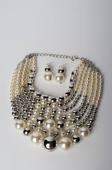 A PEARL VISION STATEMENT NECKLACE