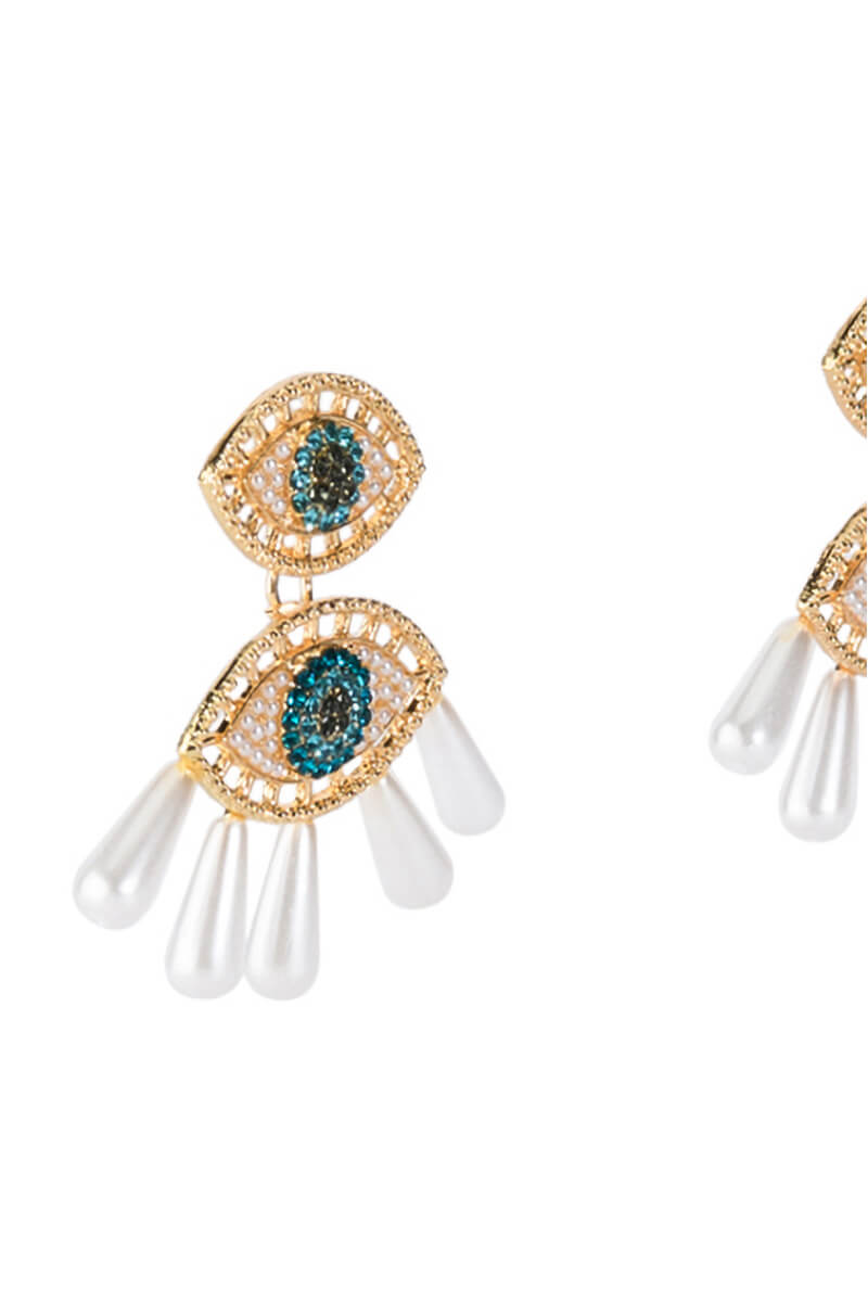 ALWAYS WATCHING EMBELLISHED EARRINGS