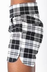 AMMO X AKIRA BIG BOOTY PLAID SHORTS
