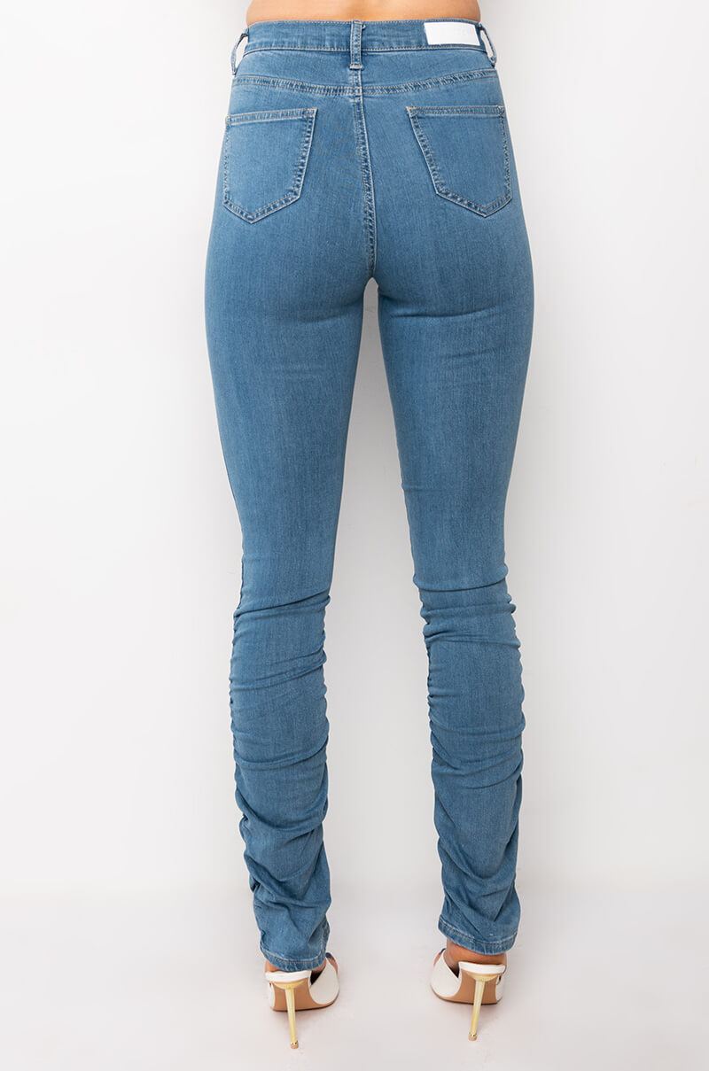 ANITTA STACKED HIGH WAISTED SKINNY JEANS