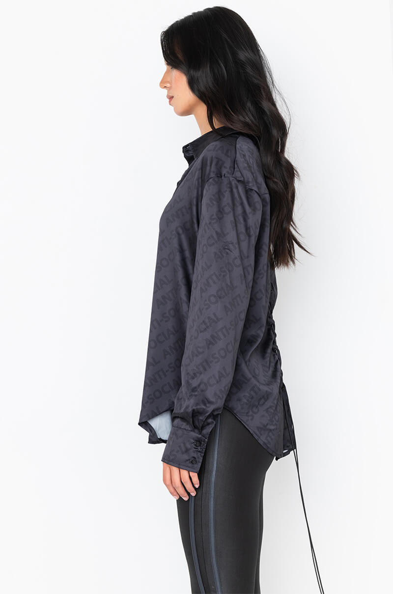 ANTI-SOCIAL SATIN TOP