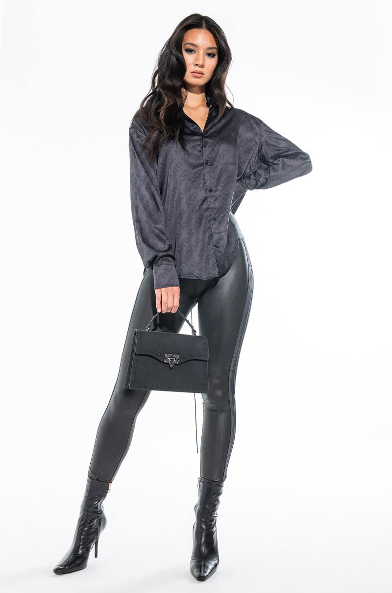 ANTI-SOCIAL SATIN TOP