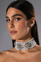 ANTOINETTE LAYERED PEARL CHOKER