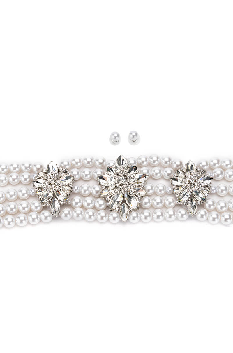 ANTOINETTE LAYERED PEARL CHOKER