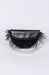 AS IF FEATHER PURSE