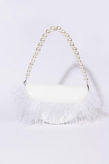 AS IF FEATHER PURSE