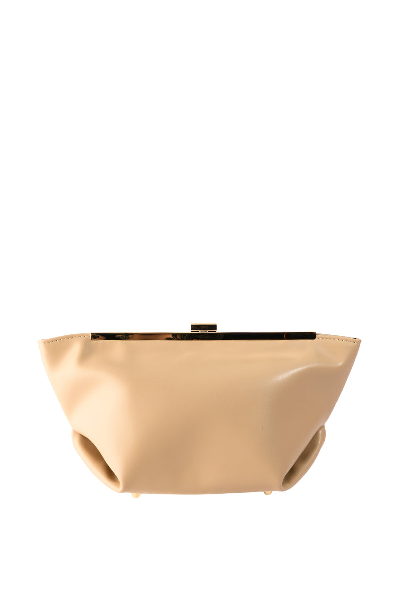 ATHENS FAUX LEATHER CLUTCH