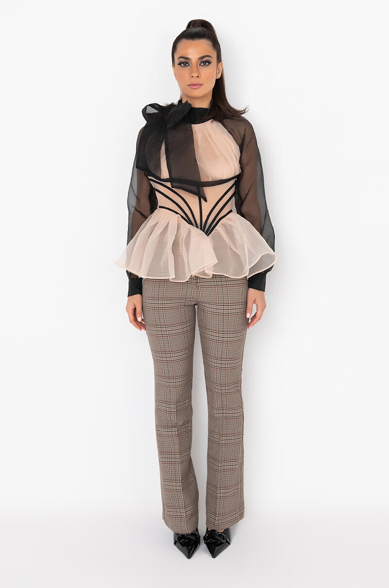 AUDREY PEPLUM BLOUSE