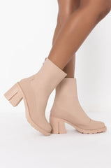 AZALEA WANG DANCIN IN THE RAIN CHUNKY BOOTIE IN NUDE