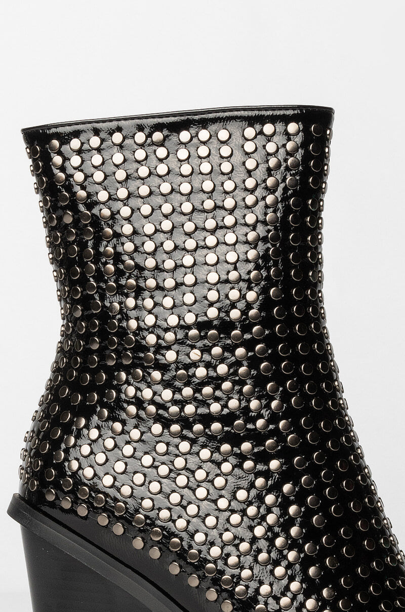AZALEA WANG LEFT YOU ON READ STUDDED BOOTIE