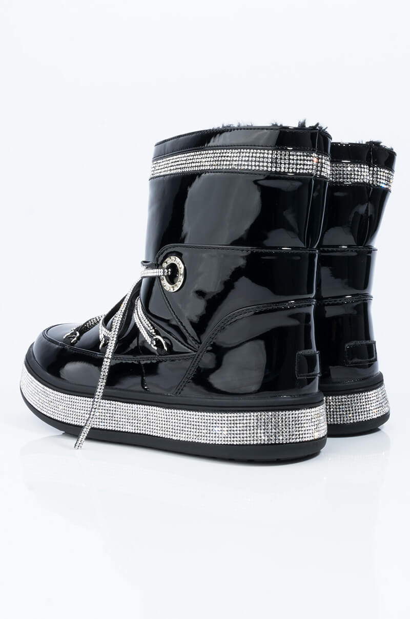 AZALEA WANG TAKE ME AWAY FLAT BOOTIE IN BLACK