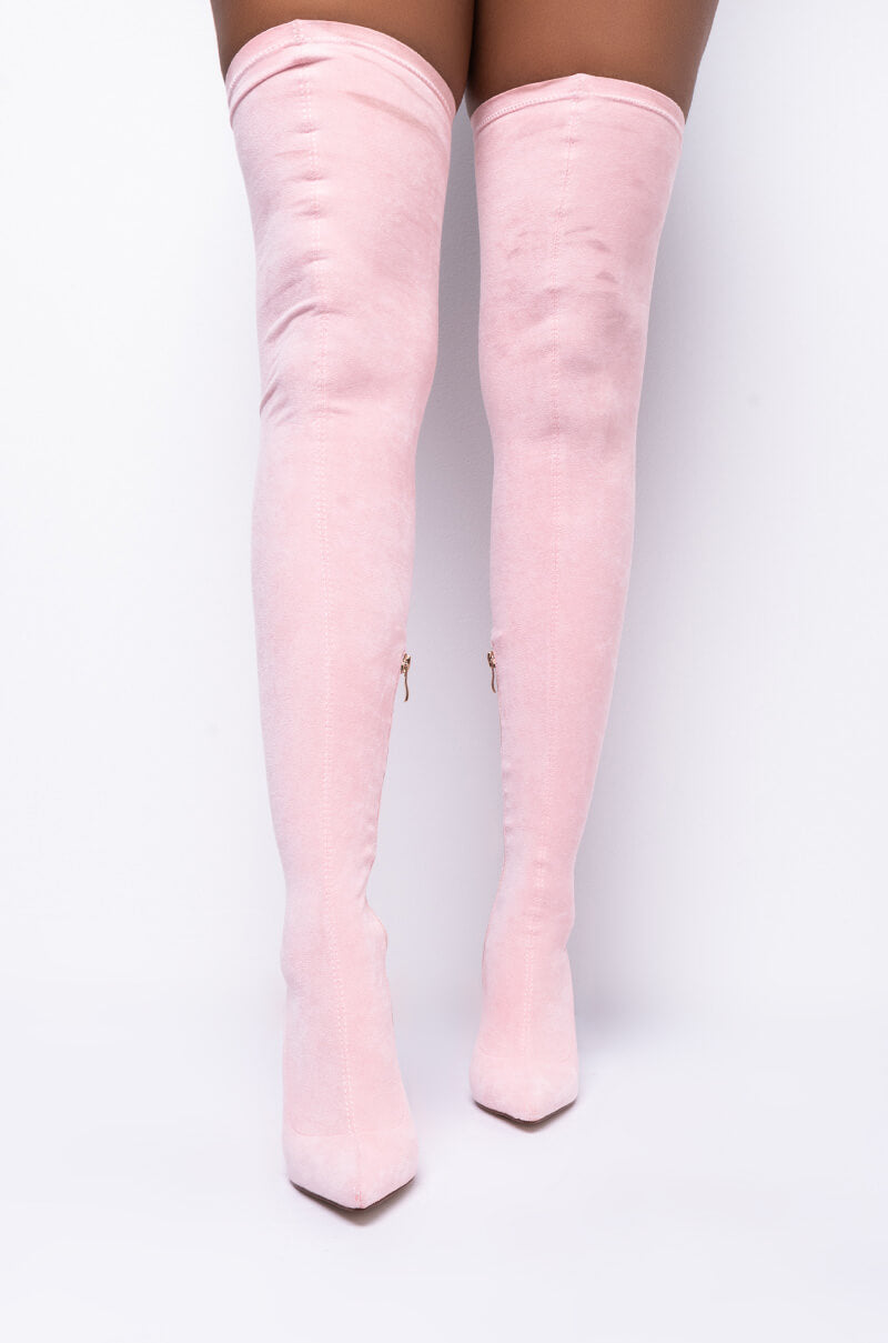 AZALEA WANG YOUR FRIENDS ARE TAKING YOU OUT BOOT IN PINK
