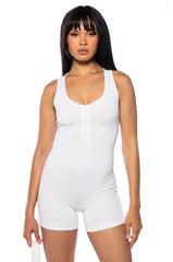 BACK TO THE BASICS QUARTER ZIP ROMPER