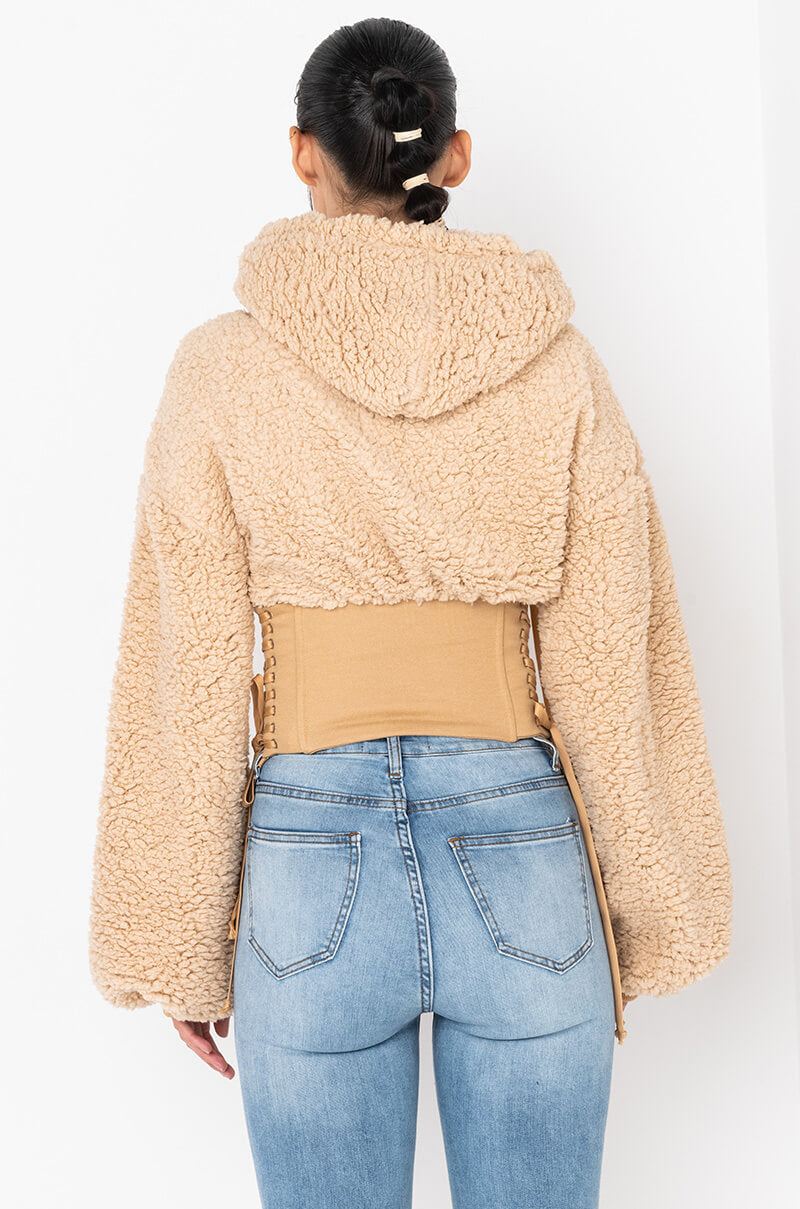BELLA CORSETTED HOODIE