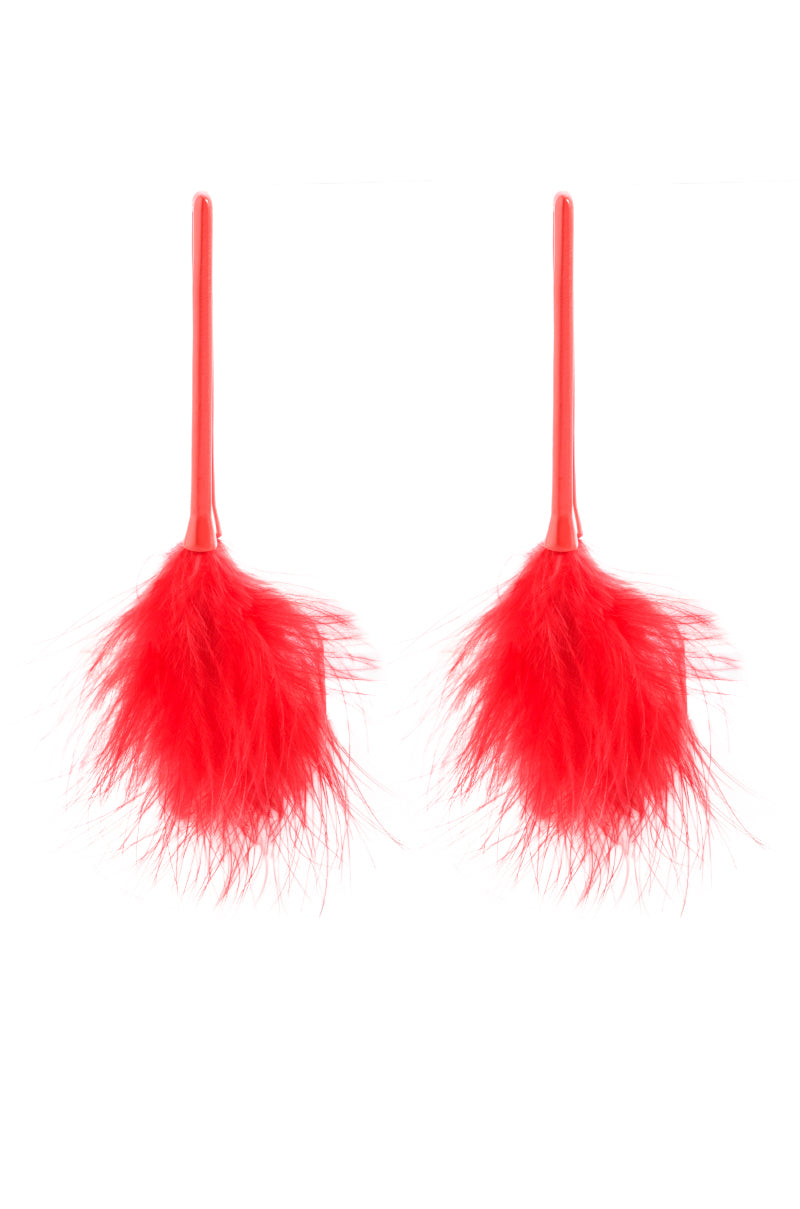 BETTER IN RED EARRING