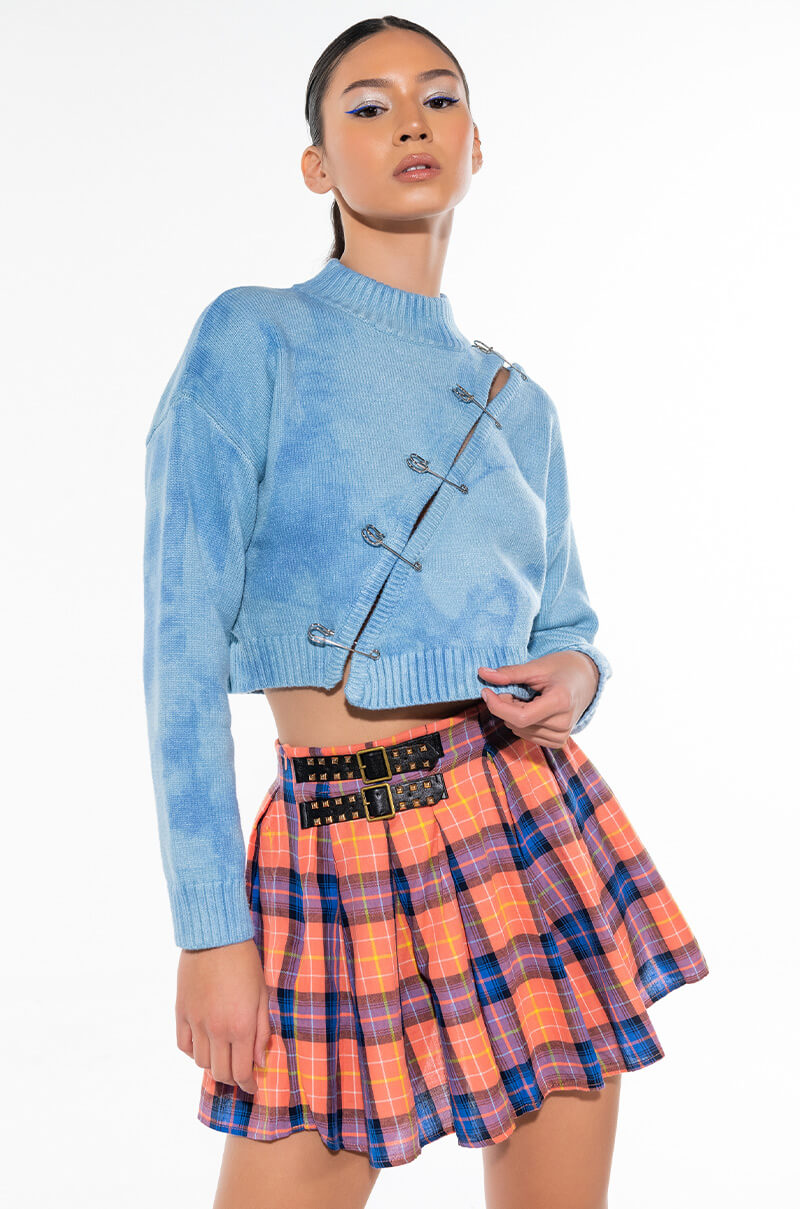 BILLIE PLAID MINI SKIRT
