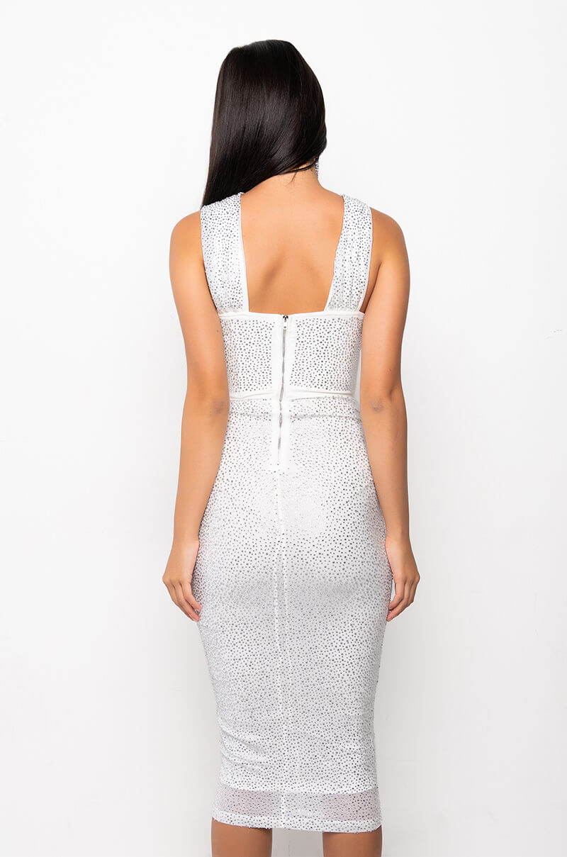 BIRTHDAY BITCH WRAP TOP RHINESTONE MINI