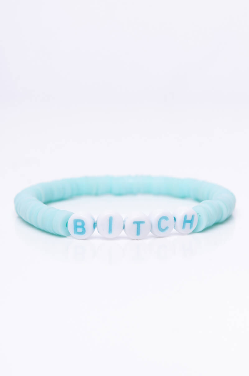 BITCH BEADED BRACELET