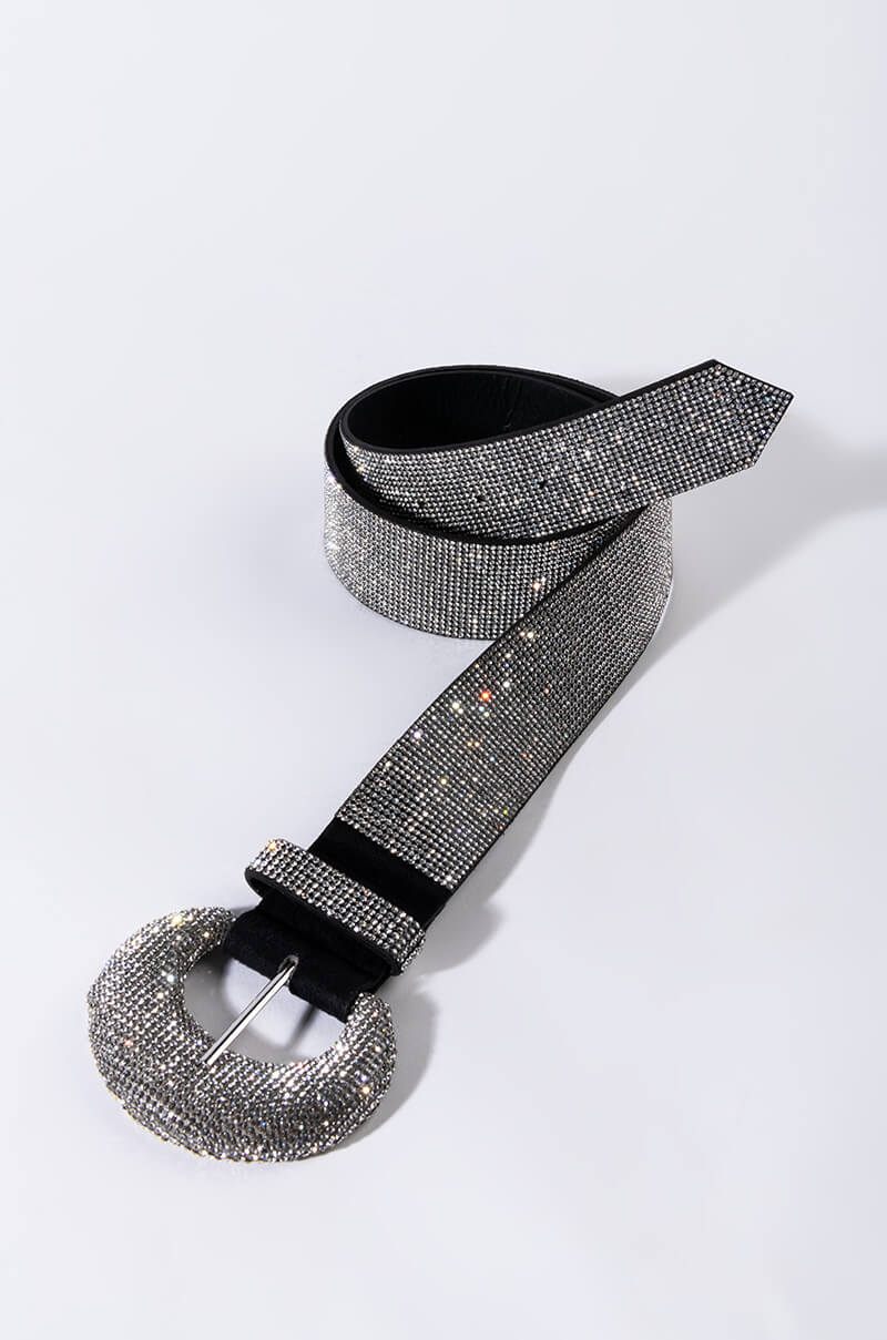 BLINDING LIGHTS RHINESTONE BELT