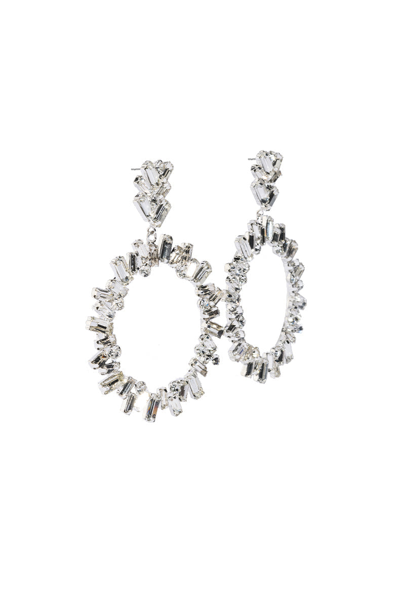 BLING IT ON EARRING IN SILVER
