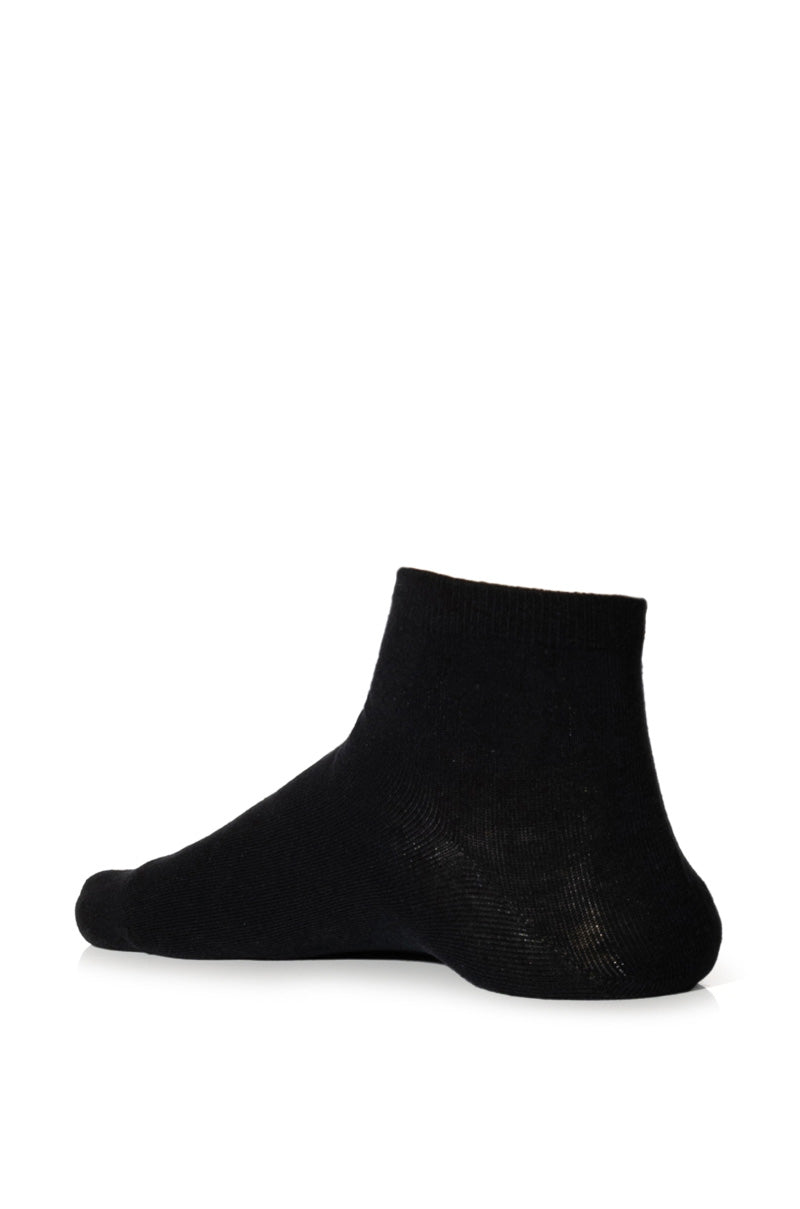 BLING SMILEY FACE SOCKS IN BLACK