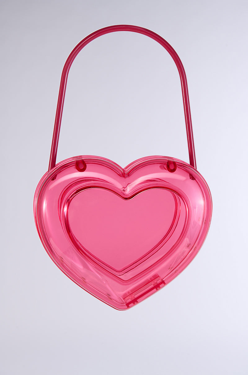 BLOSSOM ACRYLIC HEART BAG