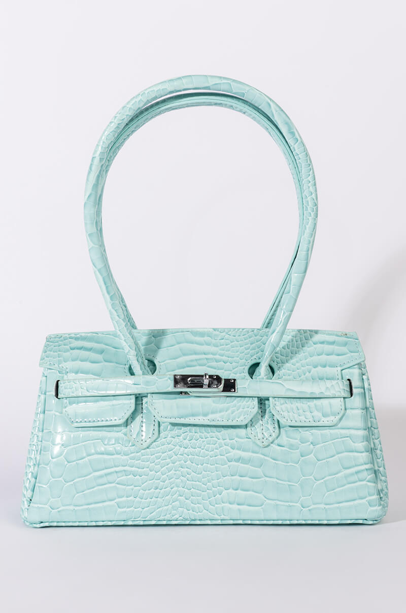 BLUE DREAMS CROC PURSE