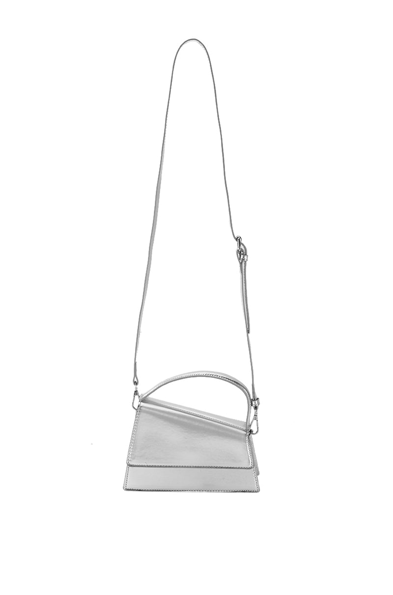 BOISE SILVER ASYMMETRICAL PURSE