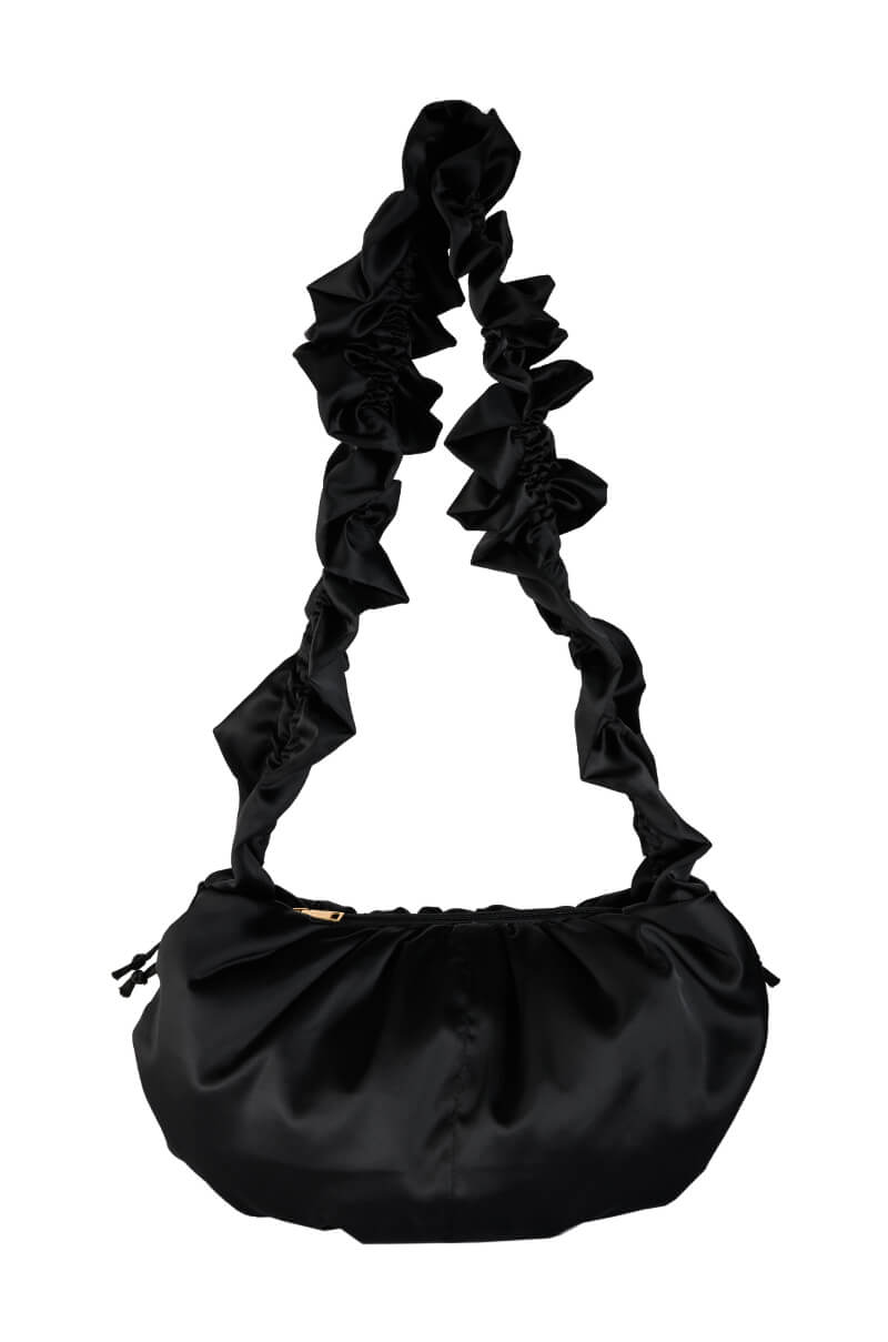 BUBBLE POP ELECTRIC SATIN SHOULDER BAG