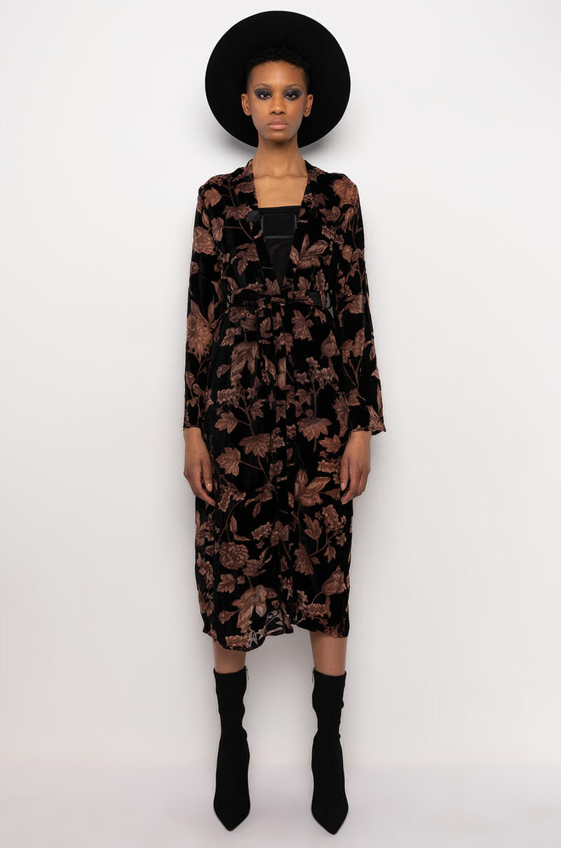 BURNOUT LOVE DRUG KIMONO TRENCH