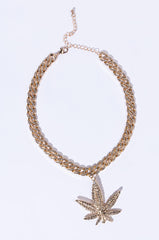 CATCH A VIBE STATEMENT RHINESTONE NECKLACE