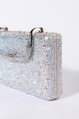 CAUGHT ME DRIPPING RHINESTONE CLUTCH