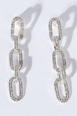 ARABELLA RHINESTONE CHAIN EARRINGS